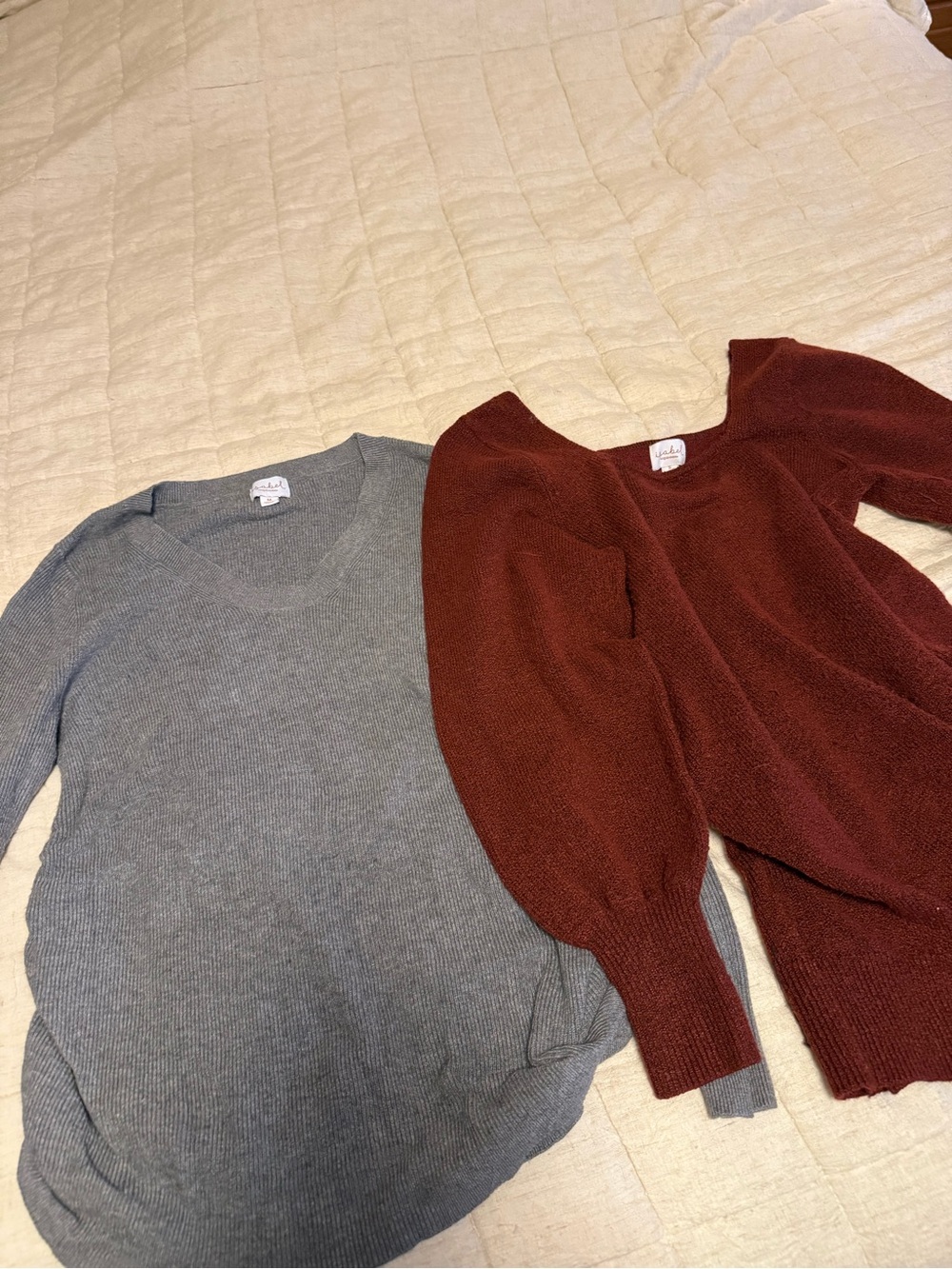 2-Pack Isabel Maternity Sweaters Size M & S